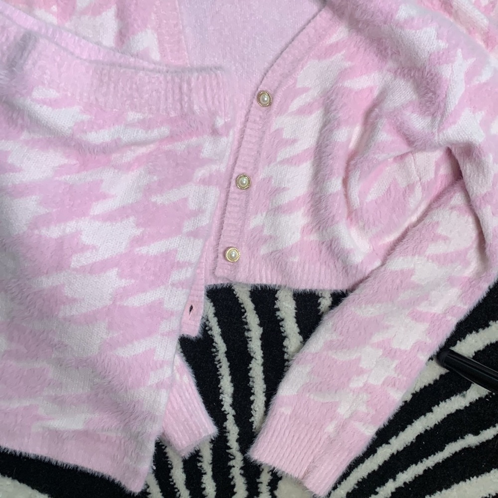 PINK CO ORD SET, worn once,pearl buttons, fall/winter